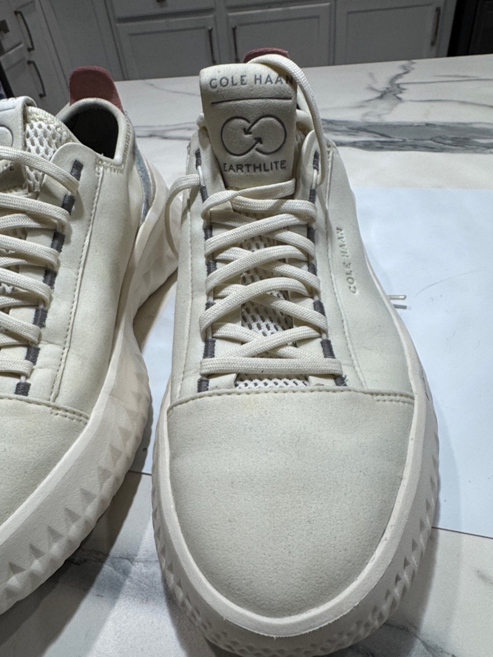 Cole Haan Men’s Cream Suede Earthlite Sneakers